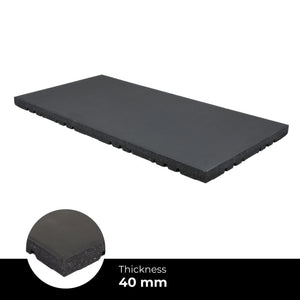 Connect Fitness Tiles – Pure Black – 40 x 500 x 1.000 mm